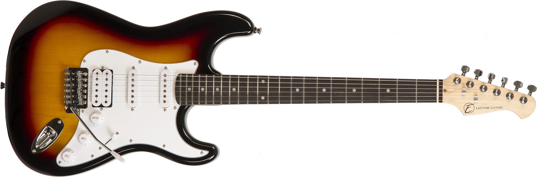 Eastone Str80t 3ts Hss Trem Pur - Sunburst - Elektrische gitaar in Str-vorm - Main picture