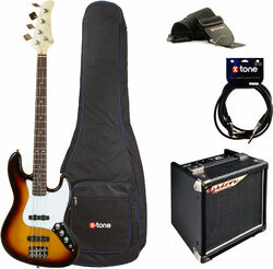 Elektrische bas set Eastone JAB +Ashdown Studio Tour Bus +Accessoires - 3 tone sunburst