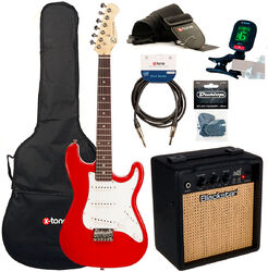 Elektrische gitaar set Eastone STR MINI +Blackstar Debut 10E +Accessories - Red