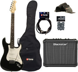 Elektrische gitaar set Eastone STR70 +Blackstar Id Core Stereo 10 V3 +Accessories - Black