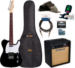 Elektrische gitaar set Eastone TL70 +Blackstar Debut 10E +Accessories - black