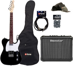 Elektrische gitaar set Eastone TL70 +Blackstar Id Core 10 V3 +Accessories - Black