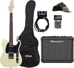 Elektrische gitaar set Eastone TL70 +Blackstar Id Core 10  V3 +Accessories - Ivory