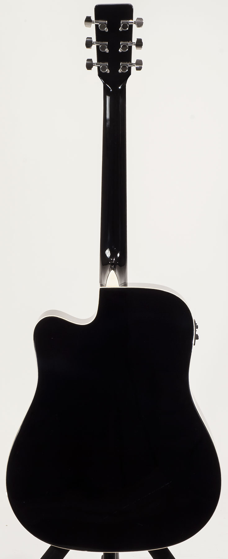Eastone Dr100ce-blk Dreadnought Cw Epicea Okuman - Black - Elektro-akoestische gitaar - Variation 1