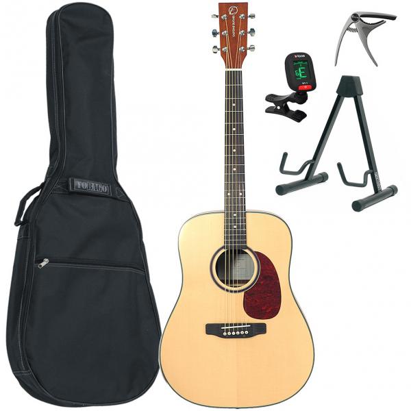 Western gitaar set Eastone DR200-NAT + X-Tone Bag Pack - Natural