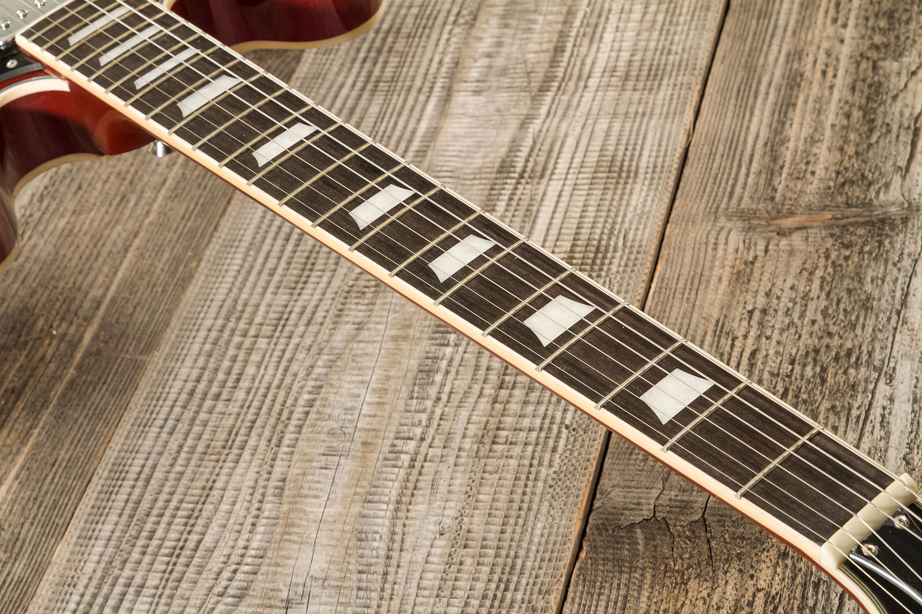Eastone Gj70-win - Wine - Semi hollow elektriche gitaar - Variation 5