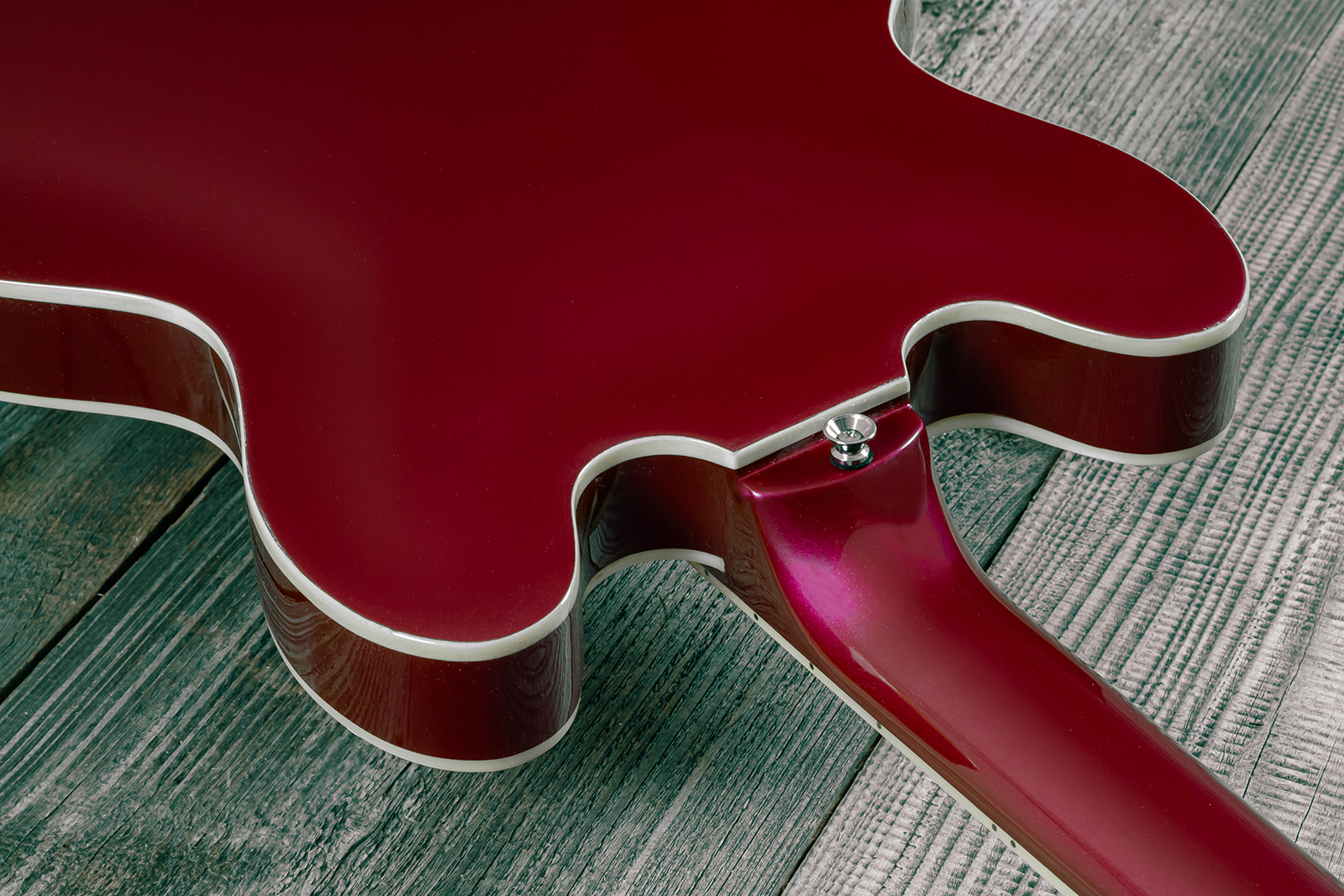 Eastone Gj70-win - Wine - Semi hollow elektriche gitaar - Variation 17