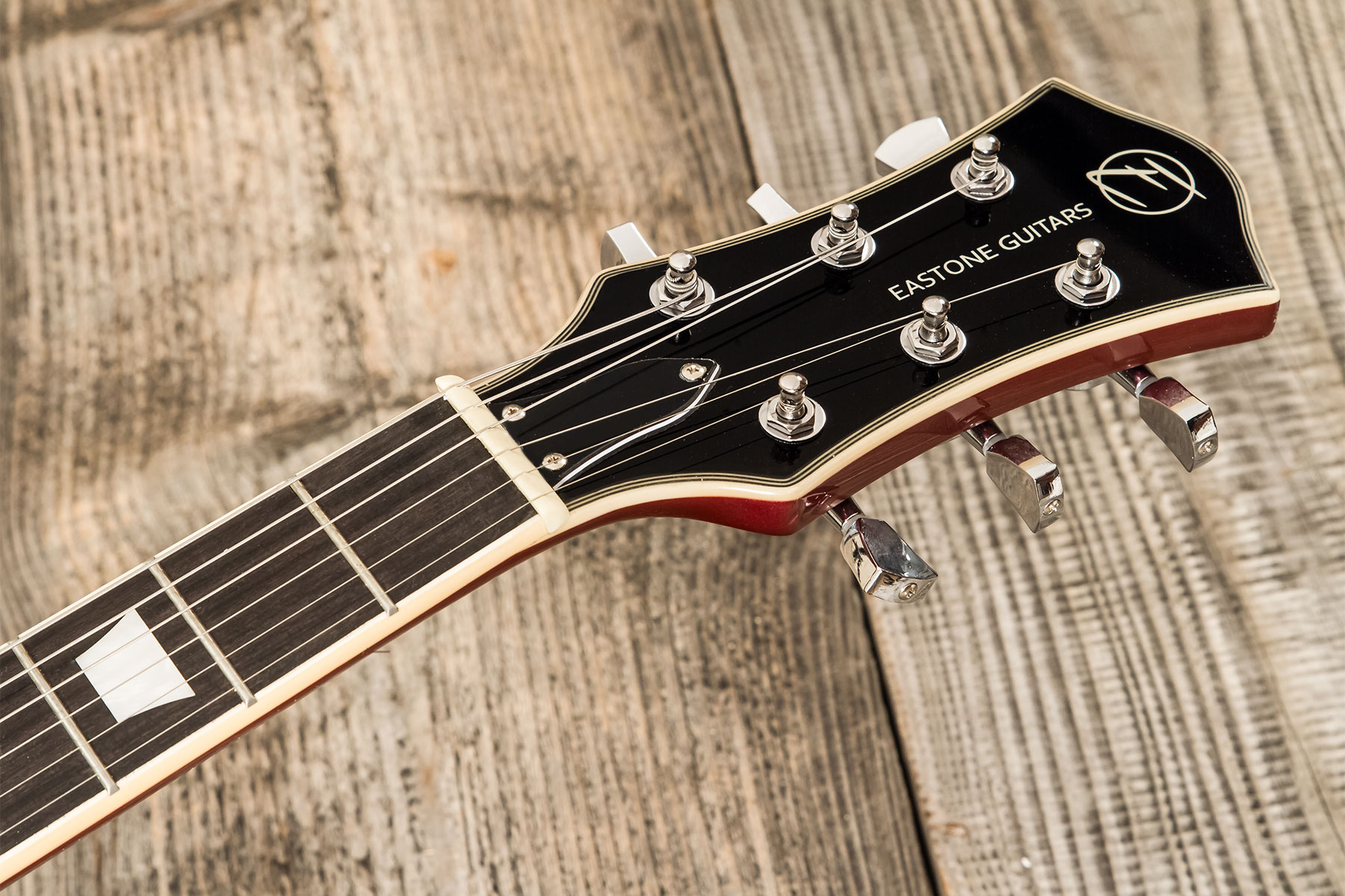 Eastone Gj70-win - Wine - Semi hollow elektriche gitaar - Variation 7
