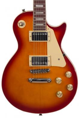Solid body elektrische gitaar Eastone LP100 - Cherry sunburst