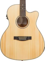 Folk gitaar Eastone OM100CE-NAT - Natural satin