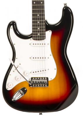 Solid body elektrische gitaar Eastone STR70T 3TS Linkshandige (PUR) - Sunburst