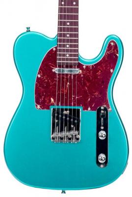 Solid body elektrische gitaar Eastone TL70 (PUR) - Metallic light blue
