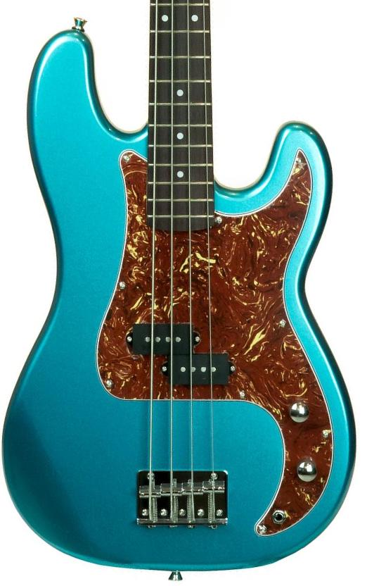 Solid body elektrische bas Eastone PRB (PUR) - Metallic light blue