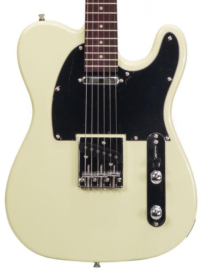Solid body elektrische gitaar Eastone TL70 (RW) - Ivory