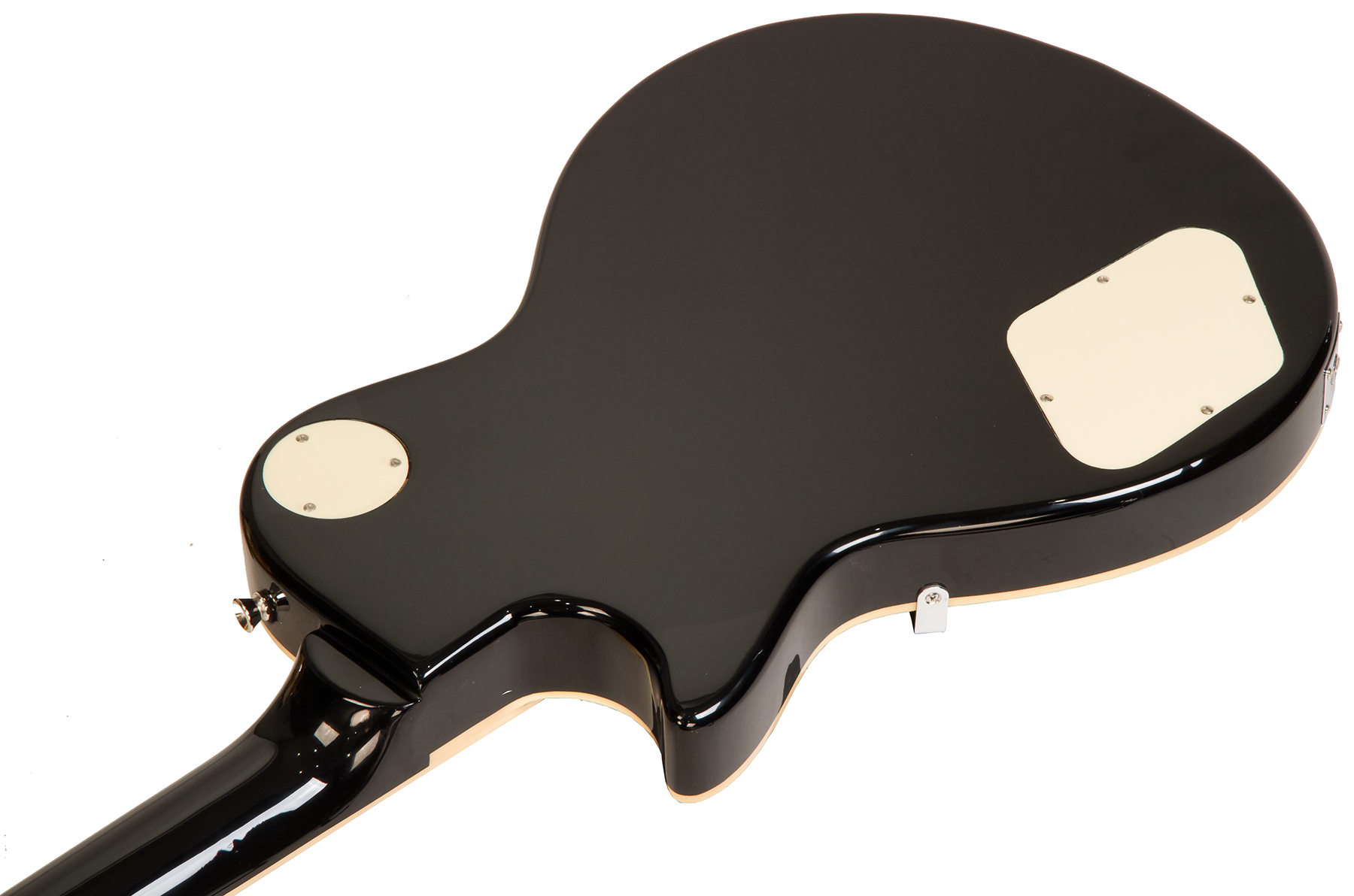 Eastone Lp100 Blk Hh Ht Pur - Black - Enkel gesneden elektrische gitaar - Variation 2