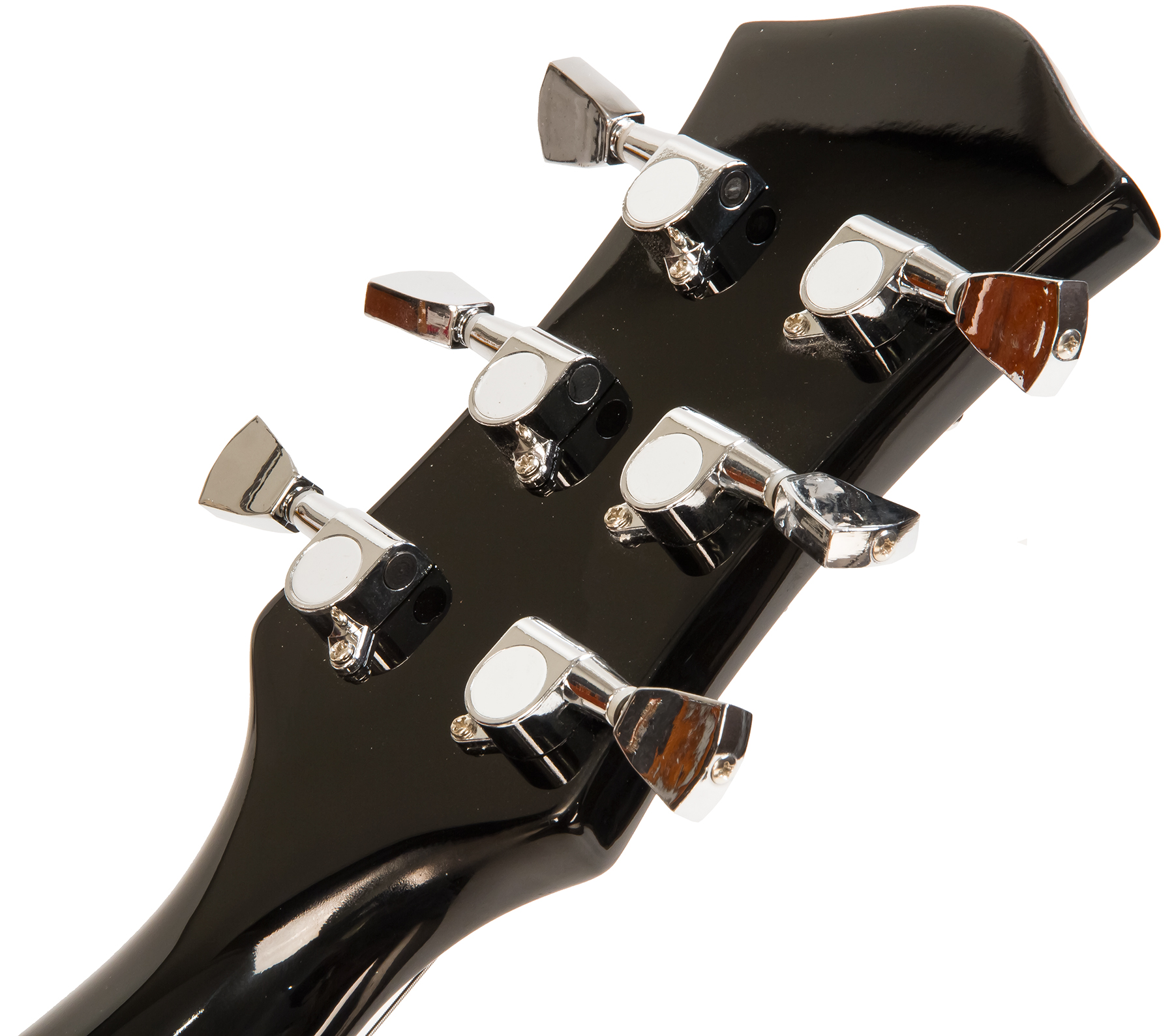 Eastone Lp100 Blk Hh Ht Pur - Black - Enkel gesneden elektrische gitaar - Variation 4