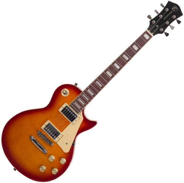 Solid body elektrische gitaar Eastone LP100 - Cherry sunburst