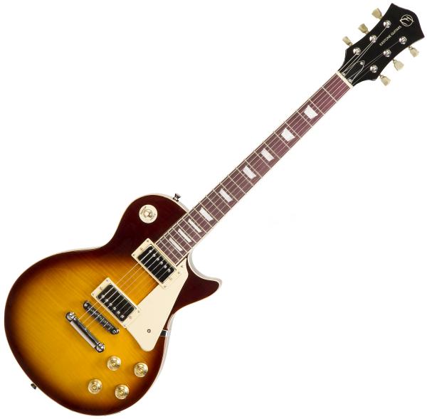 Solid body elektrische gitaar Eastone LP200 HB - Honey sunburst