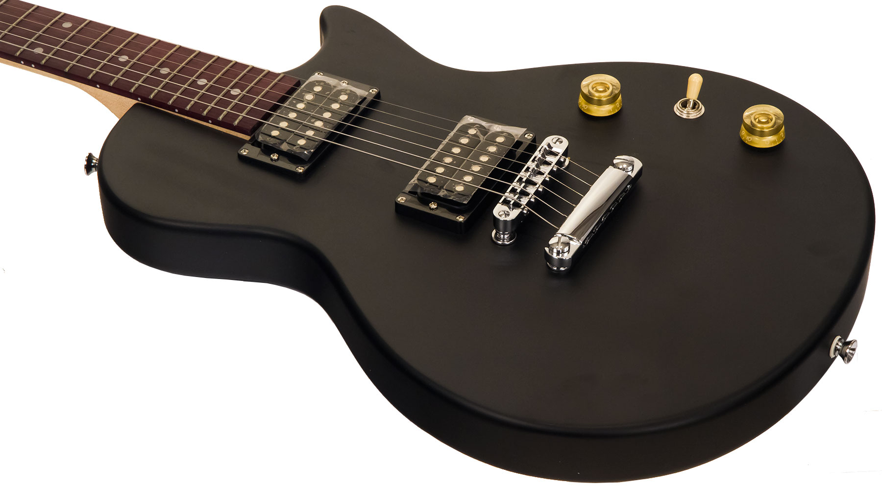 Eastone Lpl70 +marshall Mg10g +cable +housse +courroie +mediators - Black Satin - Elektrische gitaar set - Variation 3