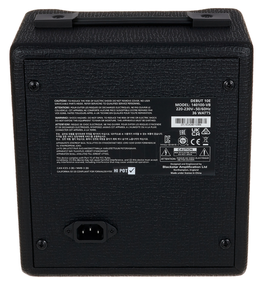 Eastone Metdc +blackstar Debut 10 +cable +clip-on Tuner +mediators +housse +courroie - Black Satin - Elektrische gitaar set - Variation 9