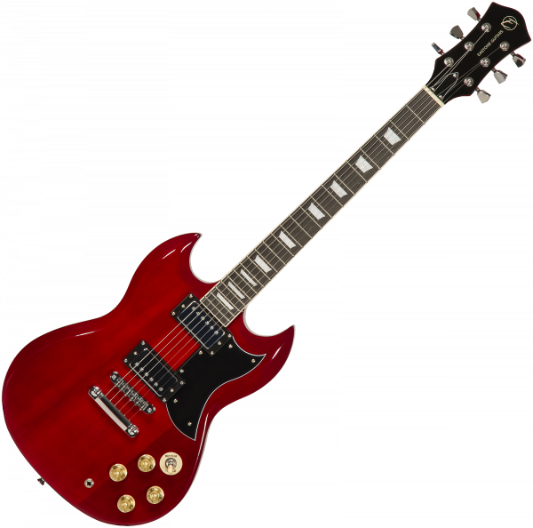 Solid body elektrische gitaar Eastone SDC70 - Red