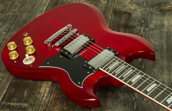 Solid body elektrische gitaar Eastone SDC70 - red