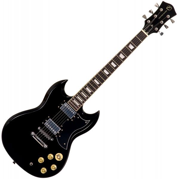 Solid body elektrische gitaar Eastone SDC70 - Black