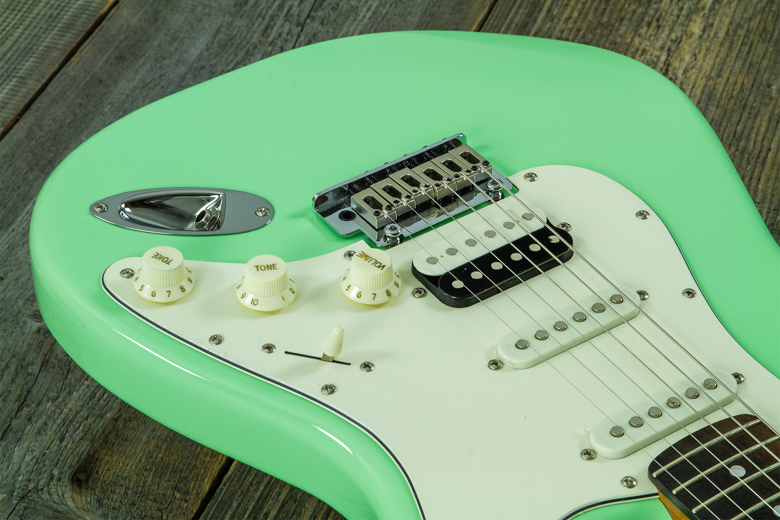 Eastone St150r-lg-rw Hss Trem Rw - Light Green - Elektrische gitaar in Strat vorm - Variation 4