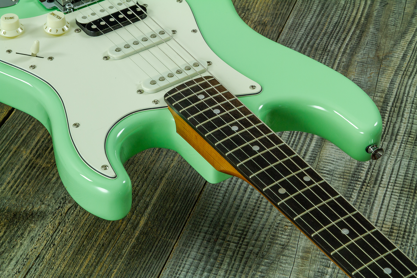 Eastone St150r-lg-rw Hss Trem Rw - Light Green - Elektrische gitaar in Strat vorm - Variation 5