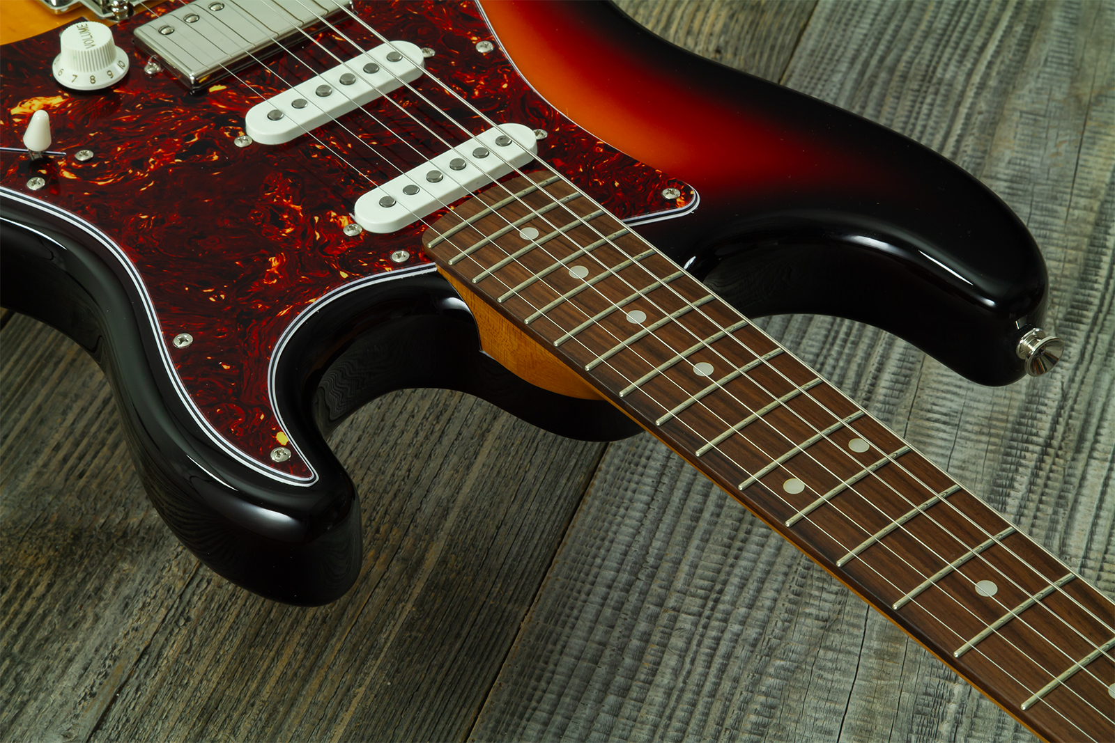 Eastone St550r-fs2t-rw Hss Trem Rw - 2-tone Burst - Elektrische gitaar in Strat vorm - Variation 4