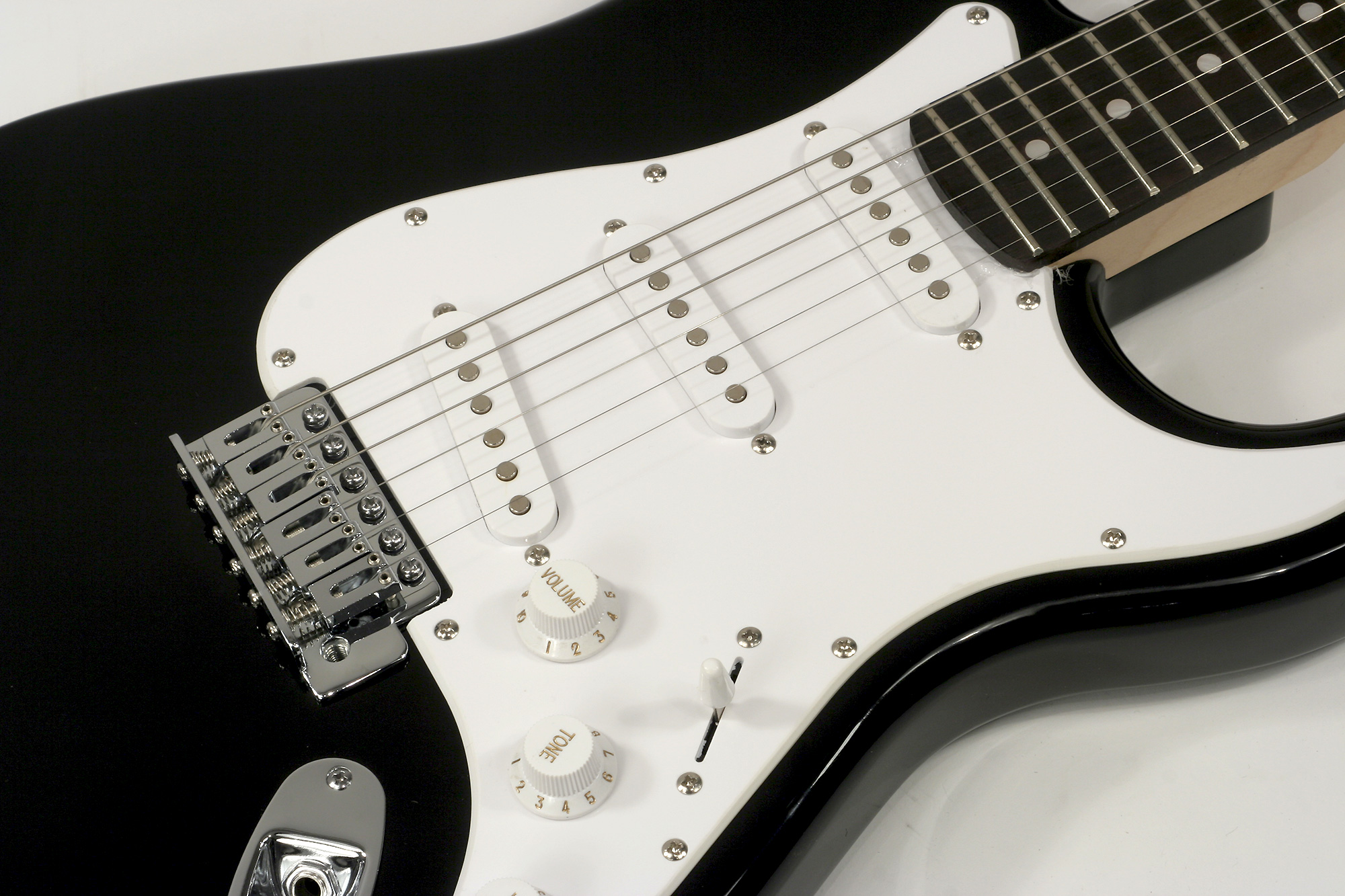 Eastone Str70-blk 3s Pur - Black - Elektrische gitaar in Str-vorm - Variation 3