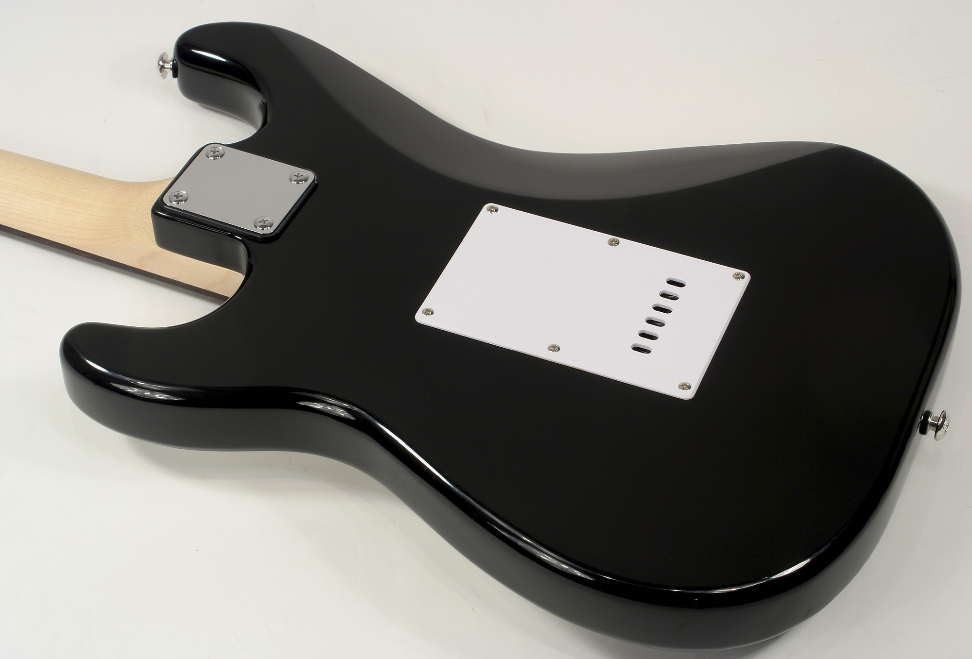 Eastone Str70-blk 3s Pur - Black - Elektrische gitaar in Str-vorm - Variation 4