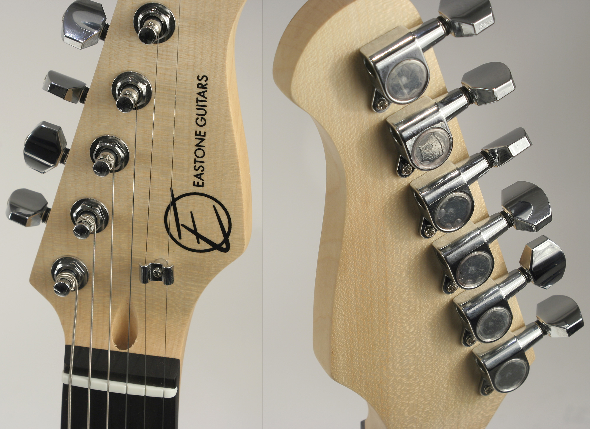 Eastone Str70-blk 3s Pur - Black - Elektrische gitaar in Str-vorm - Variation 5