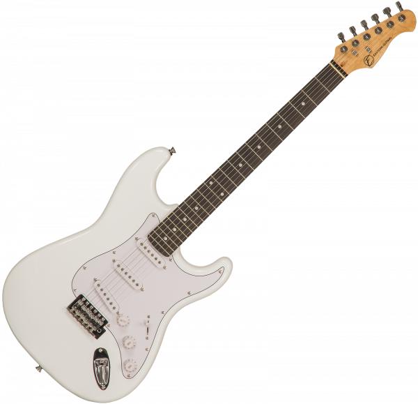 Elektrische gitaar set Eastone STR70 +Marshall MG10G +Accessories - olympic white