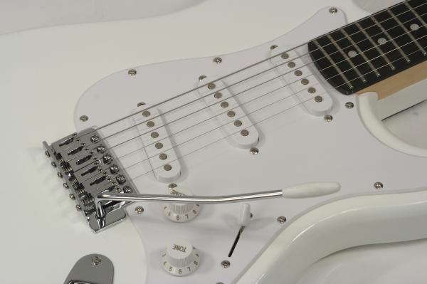 Solid body elektrische gitaar Eastone STR70 (PUR) - ivory