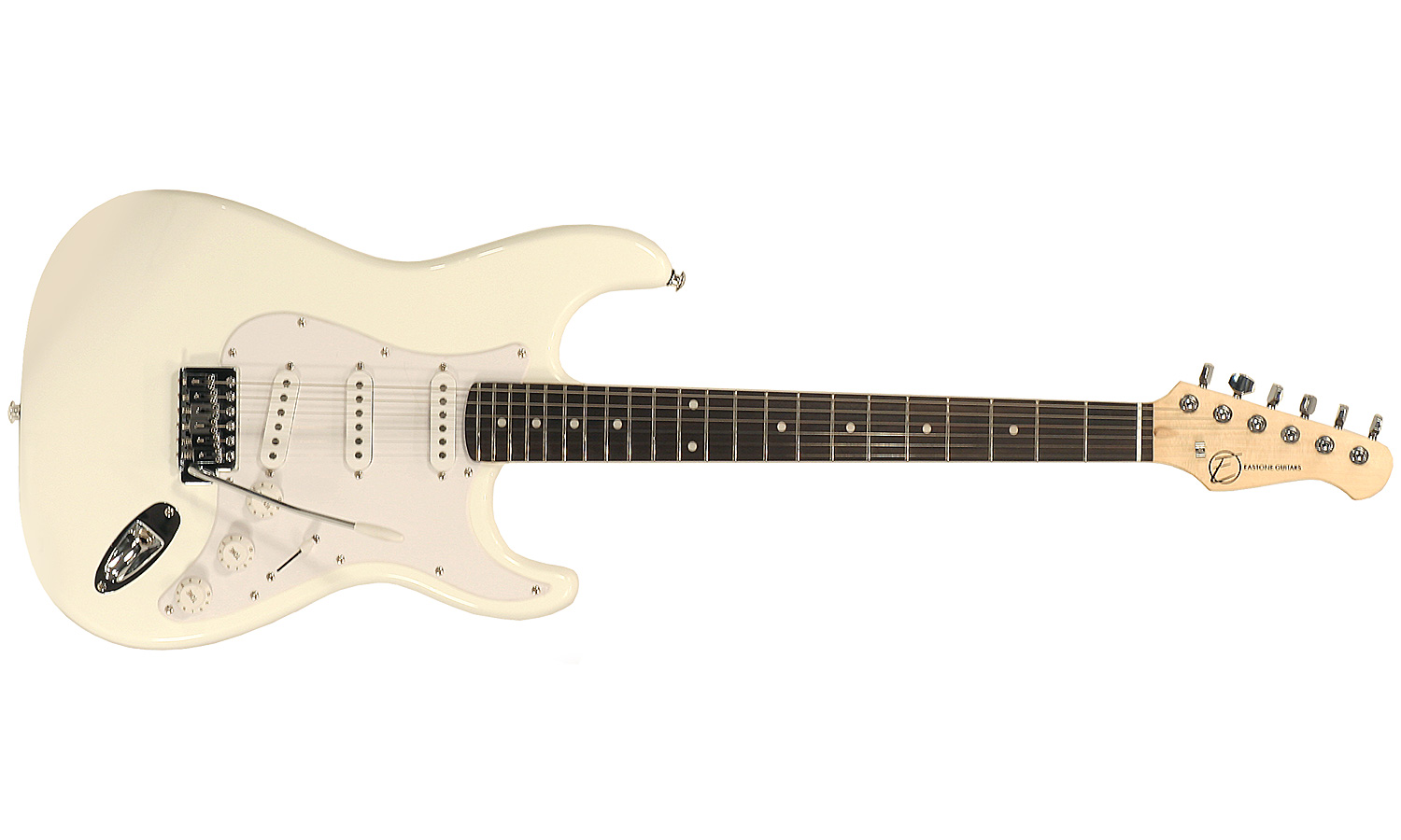 Eastone Str70-wht 3s Pur - Ivory - Elektrische gitaar in Str-vorm - Variation 1