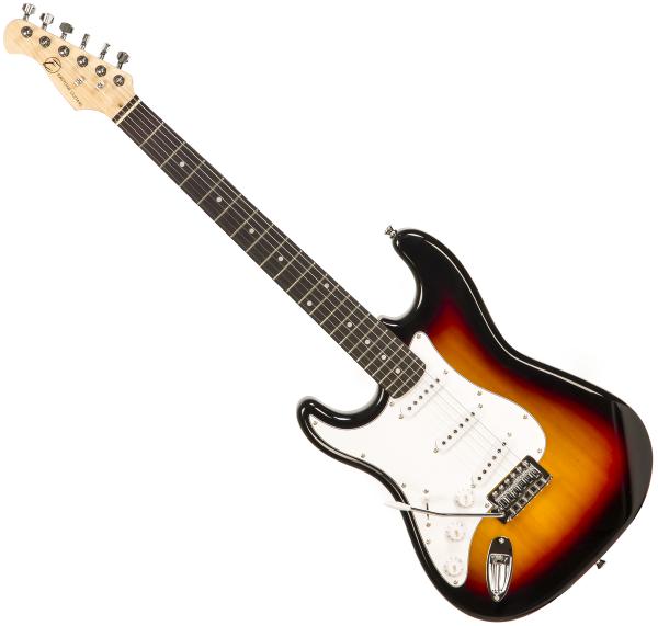 Solid body elektrische gitaar Eastone STR70T 3TS Linkshandige (PUR) - Sunburst