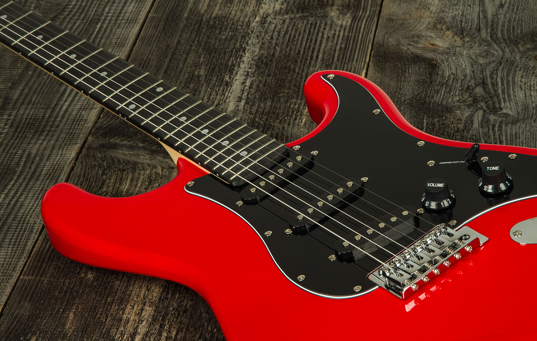 Eastone Str70t +marshall Mg10 10w +cable +mediators +housse - Ferrari Red - Elektrische gitaar set - Variation 4