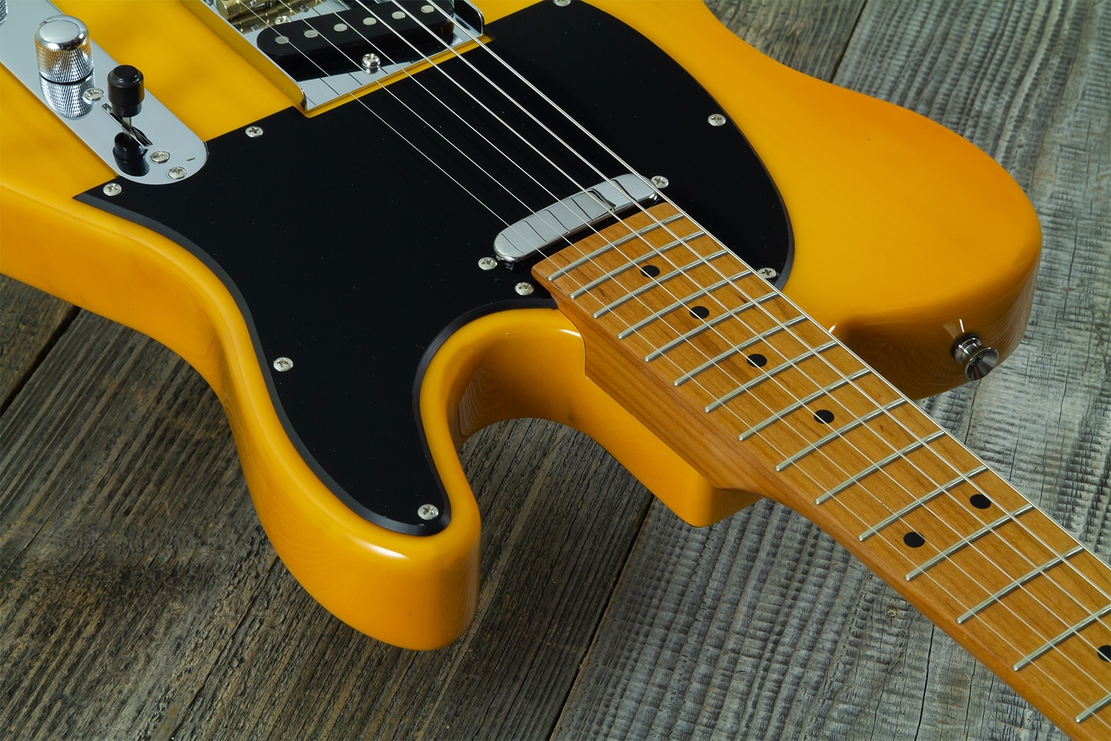 Eastone Tl100r-bts-mn 2s Ht Mn - Butterscotch - Televorm elektrische gitaar - Variation 4