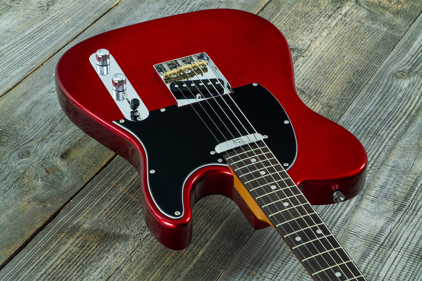 Eastone Tl100r-mr-rw 2s Ht Mn - Metal Red - Televorm elektrische gitaar - Variation 2