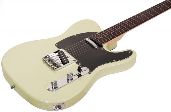 Solid body elektrische gitaar Eastone TL70 (RW) - ivory
