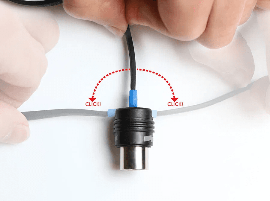 Ebs 2x Din 5 Points - 28cm - Kabel - Variation 1