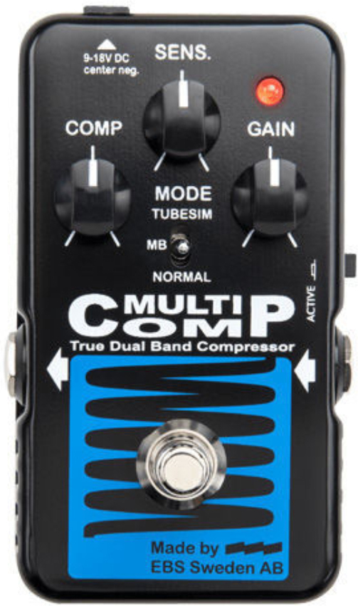 Ebs Multicomp Blue Label - Compressor/sustain/noise gate effectpedaal - Main picture