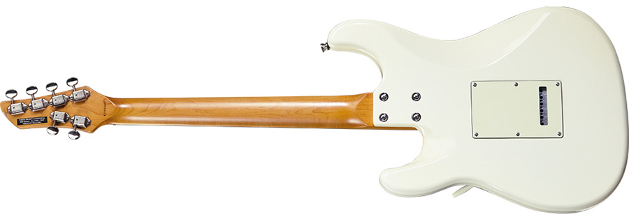 Eko Aire V-nos Original Hss Trem Wpc - Olympic White - Elektrische gitaar in Str-vorm - Variation 1