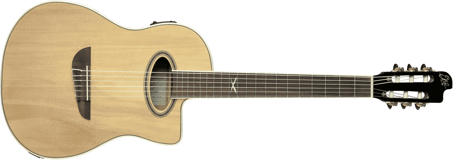 Eko N100cwe Nylon Electro Cutaway - Naturel - Klassieke gitaar 4/4 - Main picture