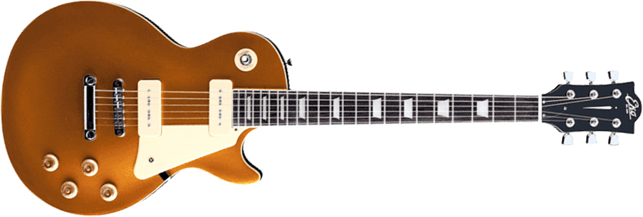 Eko Vl-480 P-90 Tribute Starter 2s Ht Wpc - Gold Sparkle - Televorm elektrische gitaar - Main picture