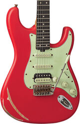 Elektrische gitaar in str-vorm Eko Original Aire Relic - Fiesta red