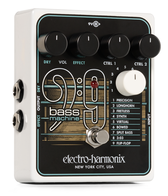 Electro Harmonix Bass 9 Bass Synthesizer - Simulator en Modulation effectpedaal - Variation 1