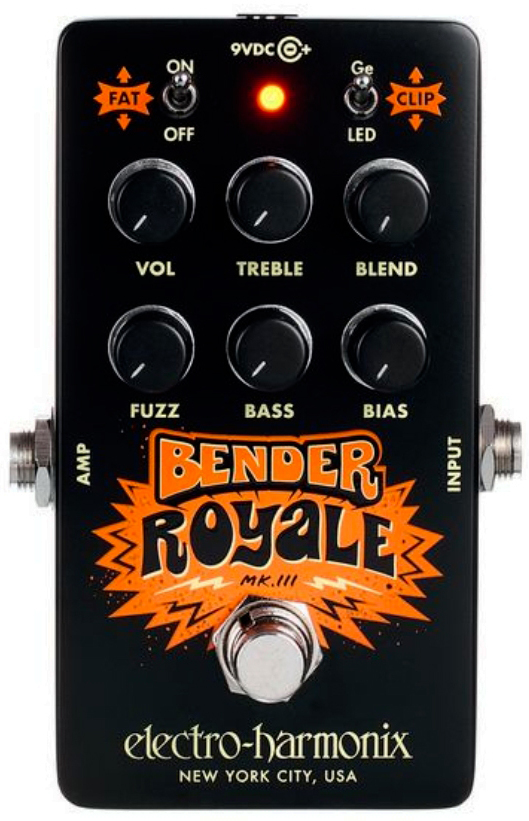 Electro Harmonix Bender Royale Germanium Fuzz Black - Overdrive/Distortion/fuzz effectpedaal - Main picture