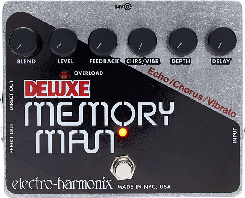 Electro Harmonix Deluxe Memory Man Analog Delay Chorus Vibrato - Reverb/delay/echo effect pedaal - Main picture
